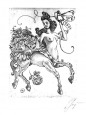 Новогодняя поз­дравительная гравюра - PF(pour feliciter) «Альмонах библиофила»